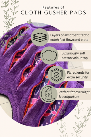 Made to Order - Velour Topped Gusher Pads - 12” or 14” Heavy